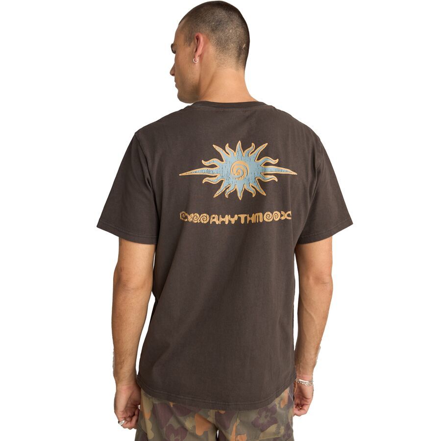 Rhythm Flame Printed Vintage Short-Sleeve T-Shirt - Men's Black