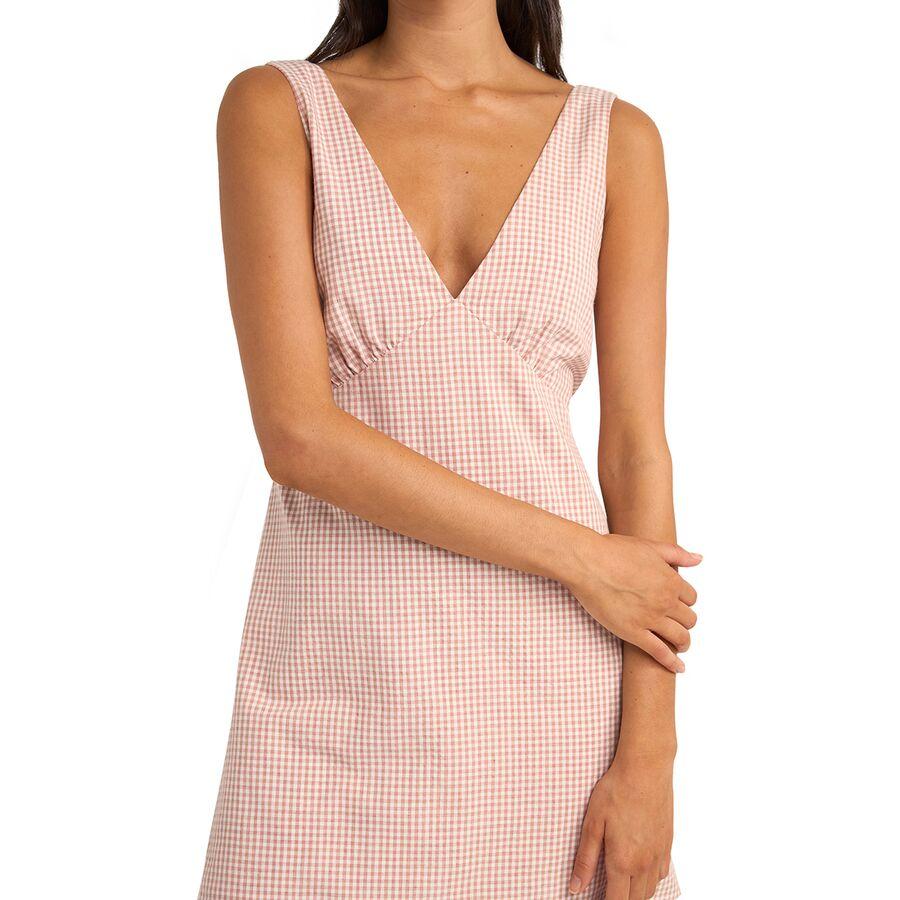 Rhythm Lola Check Mini Dress - Women's Dusty Pink