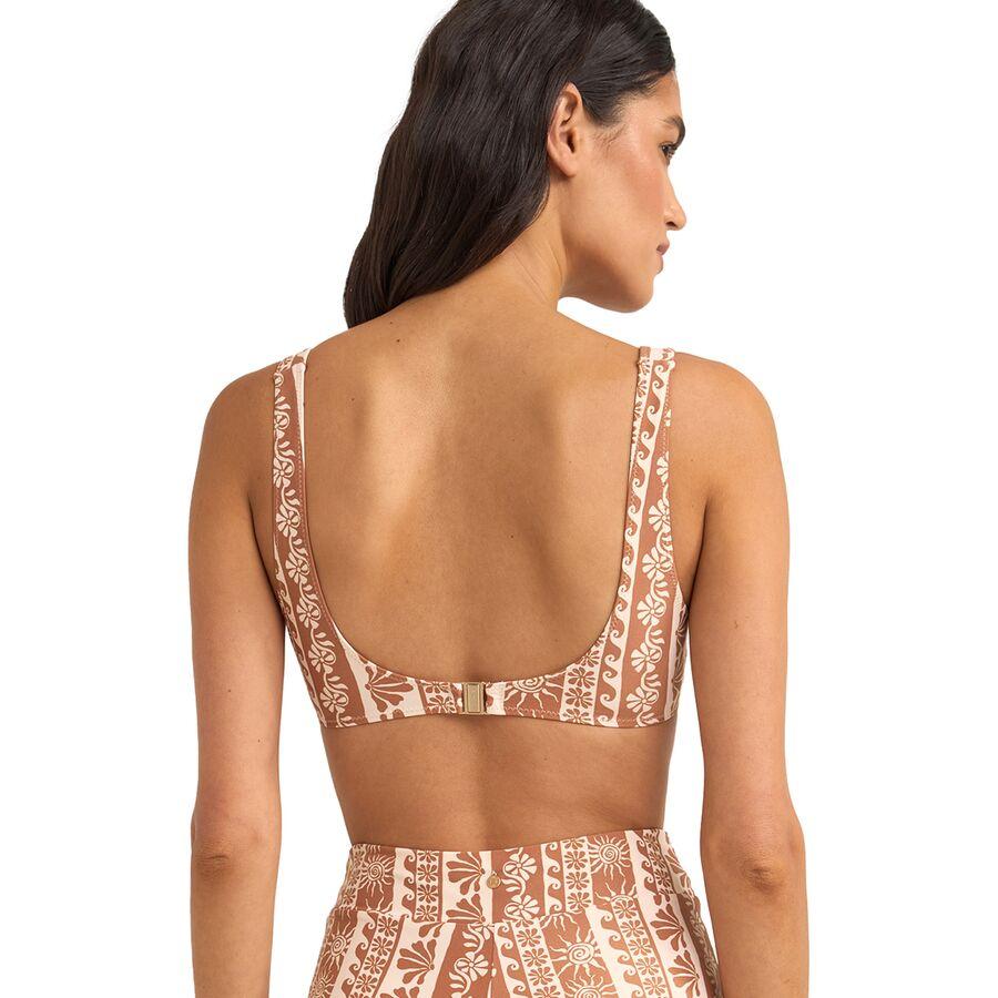 Rhythm Seafarer Crop Bikini Top - Women's Brown