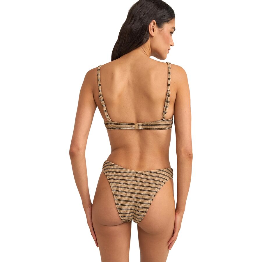 Rhythm Sol Stripe Underwire Bikini Top - Women's Black