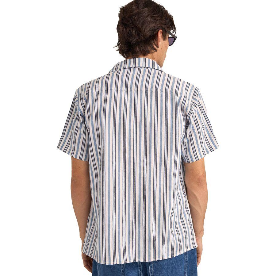 Rhythm Vacation Stripe Short-Sleeve Shirt - Men's Blue