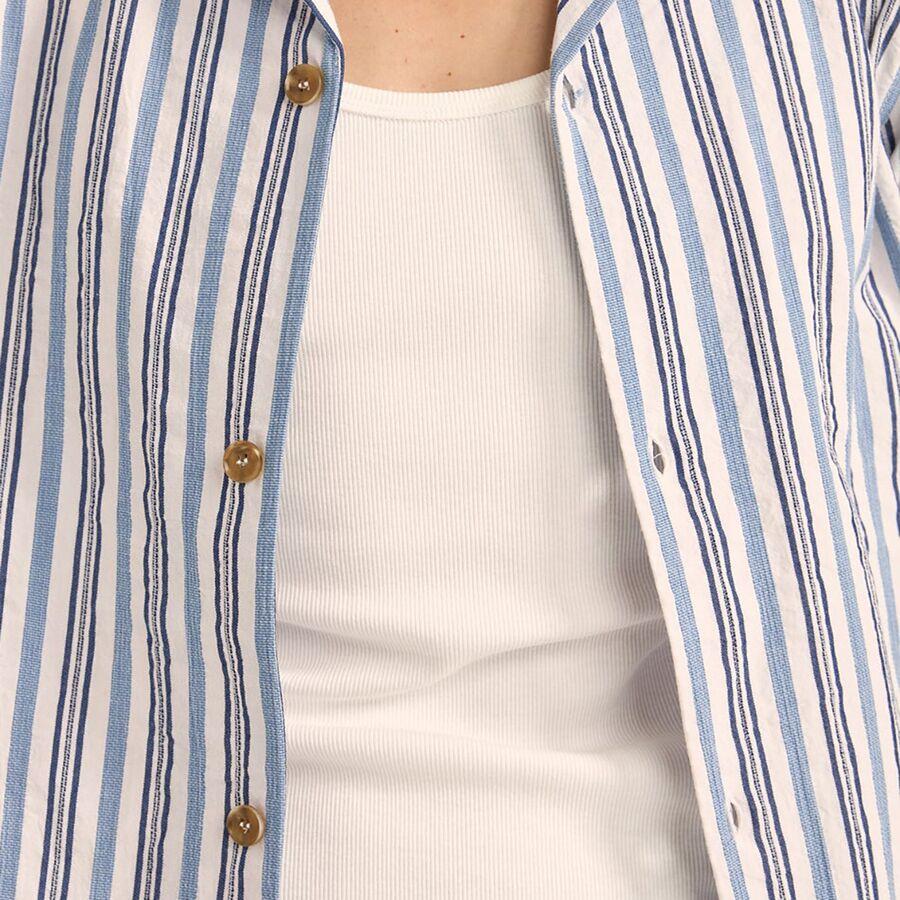 Rhythm Vacation Stripe Short-Sleeve Shirt - Men's Blue