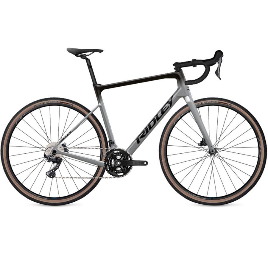 Ridley Grifn GRX RX800 2x Road Bike Battleship Grey/Black Metallic Ridley Grifn GRX RX800 2x Road Bike Battleship Grey/Black Metallic