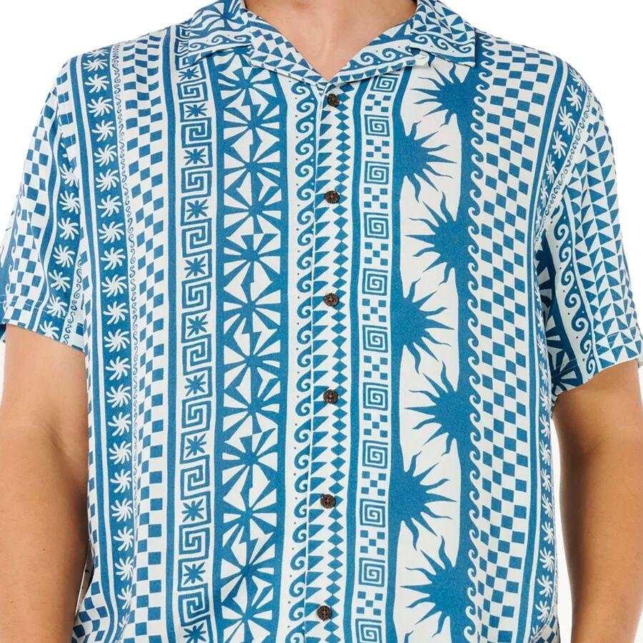 Rip Curl Fun Times Stripe Short-Sleeve Shirt - Men's Blue