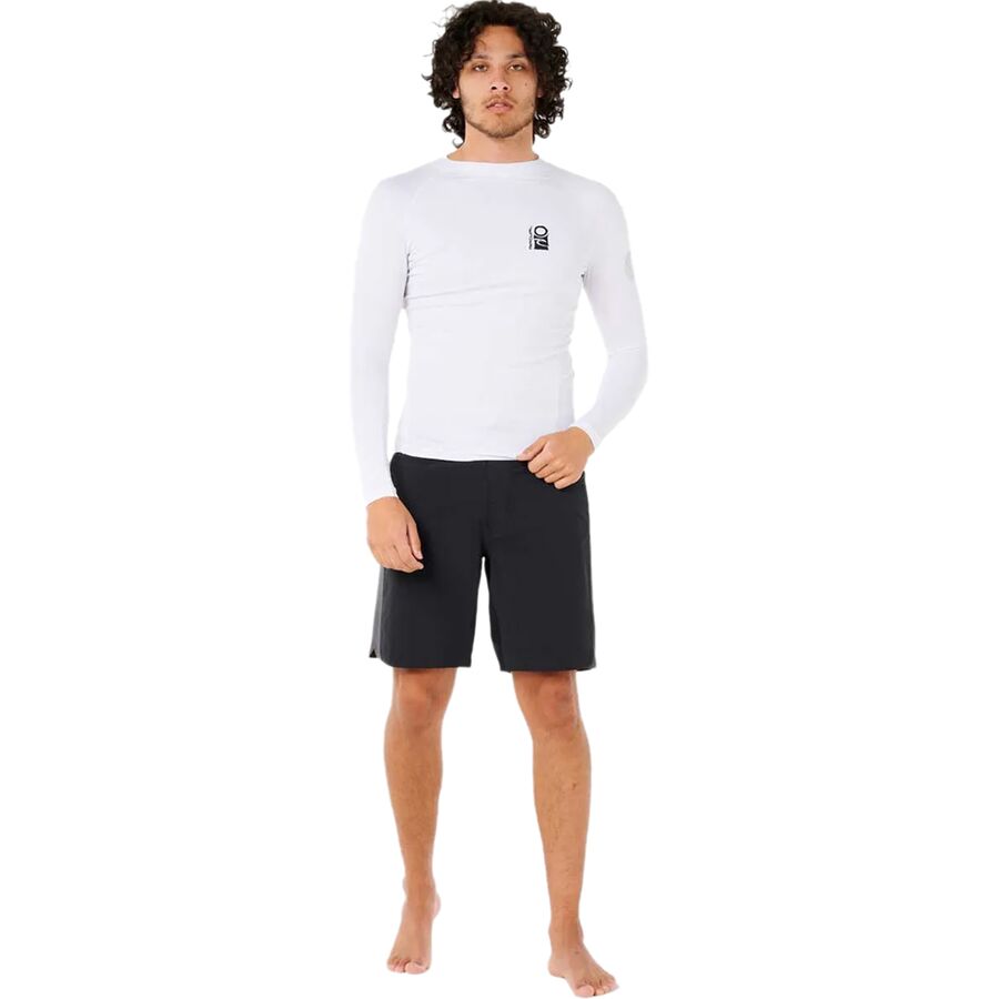 Rip Curl Search UPF 50 Long-Sleeve Rashguard - Men's White