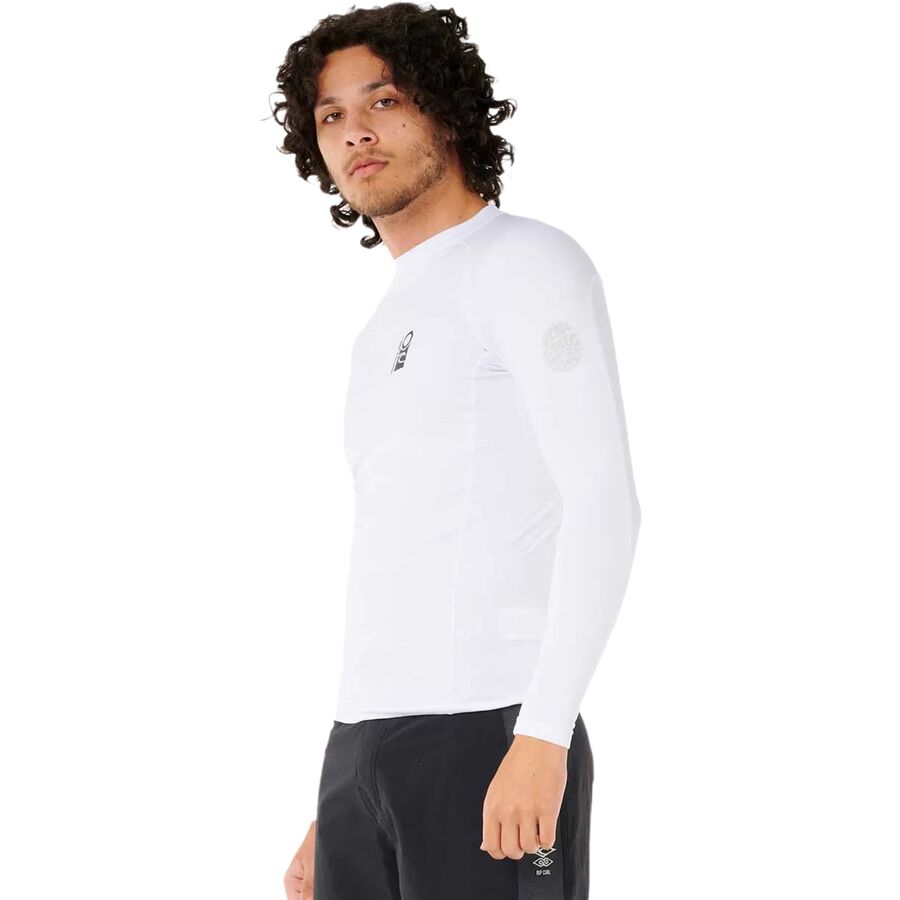 Rip Curl Search UPF 50 Long-Sleeve Rashguard - Men's White