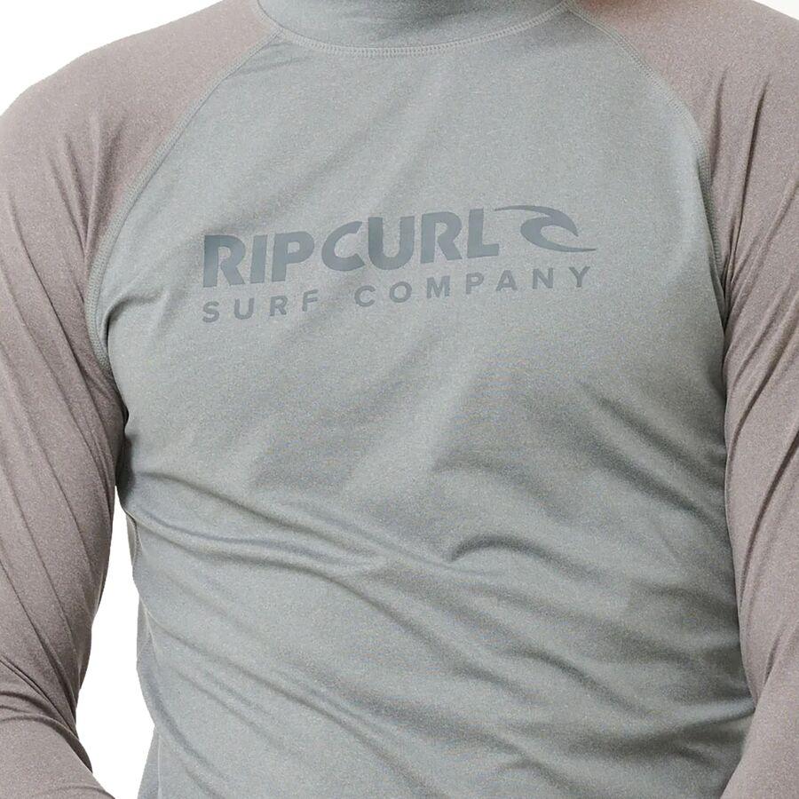 Rip Curl Shock UPF 50 Long-Sleeve Rashguard - Men's Light Grey Marle