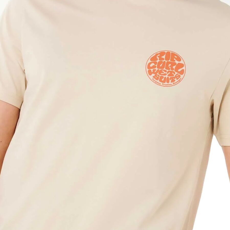 Rip Curl Wettie Icon Short-Sleeve T-Shirt - Men's Vintage White