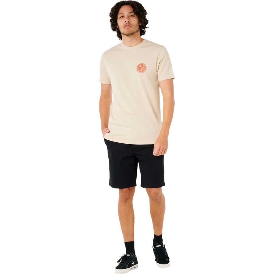 Rip Curl Wettie Icon Short-Sleeve T-Shirt - Men's Vintage White