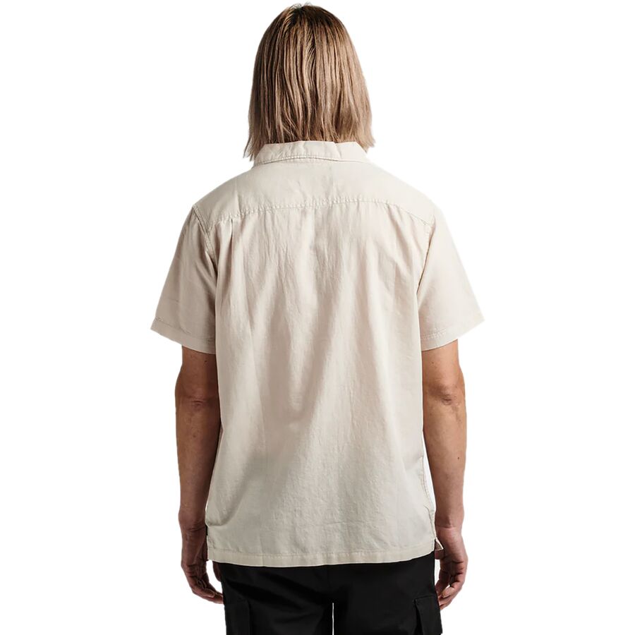 Roark Gonzo Camp Collar Shirt - Men's Bone Kampai