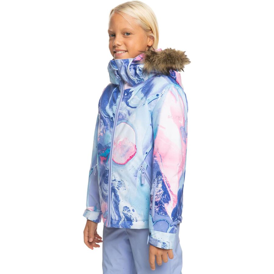 Roxy American Pie Jacket - Girls 2024 Azure Blue Landscape