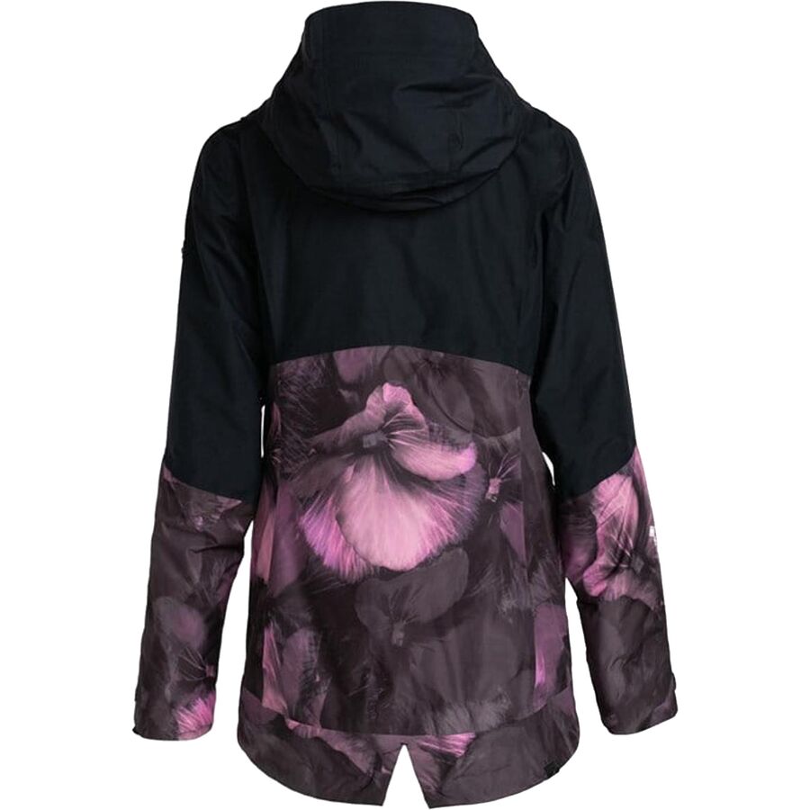 Roxy GORE-TEX Glade Printed Snow Jacket - Women's True Black/Pansy/Pansy