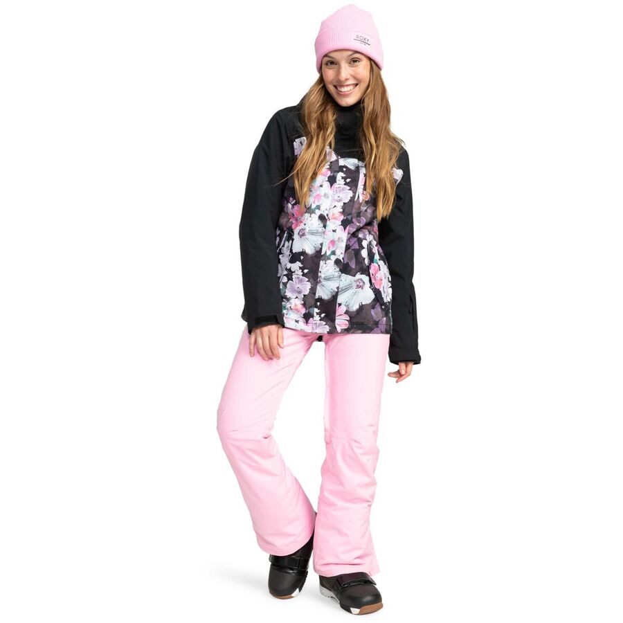 Roxy Jetty 3N1 Snow Jacket - Women's True Black/Blurry Flower