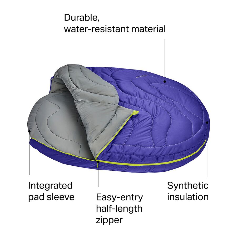 Ruffwear Highlands Dog Sleeping Bag Huckleberry Blue