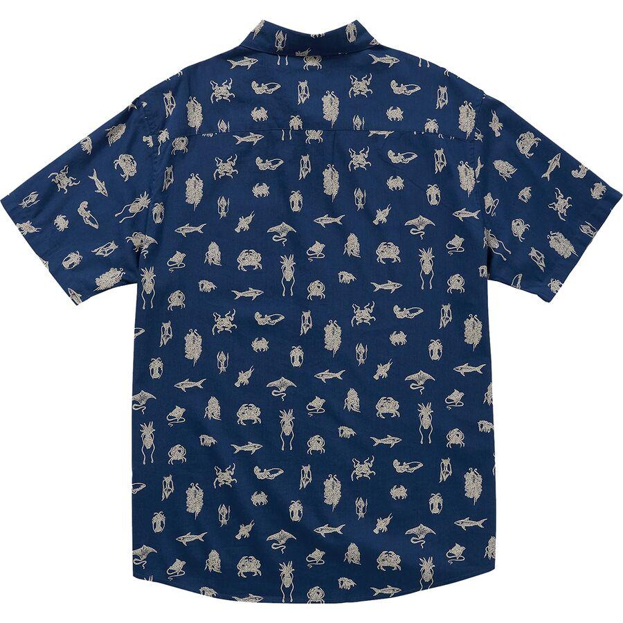 RVCA Sea Life Short-Sleeve Shirt - Men's Royal