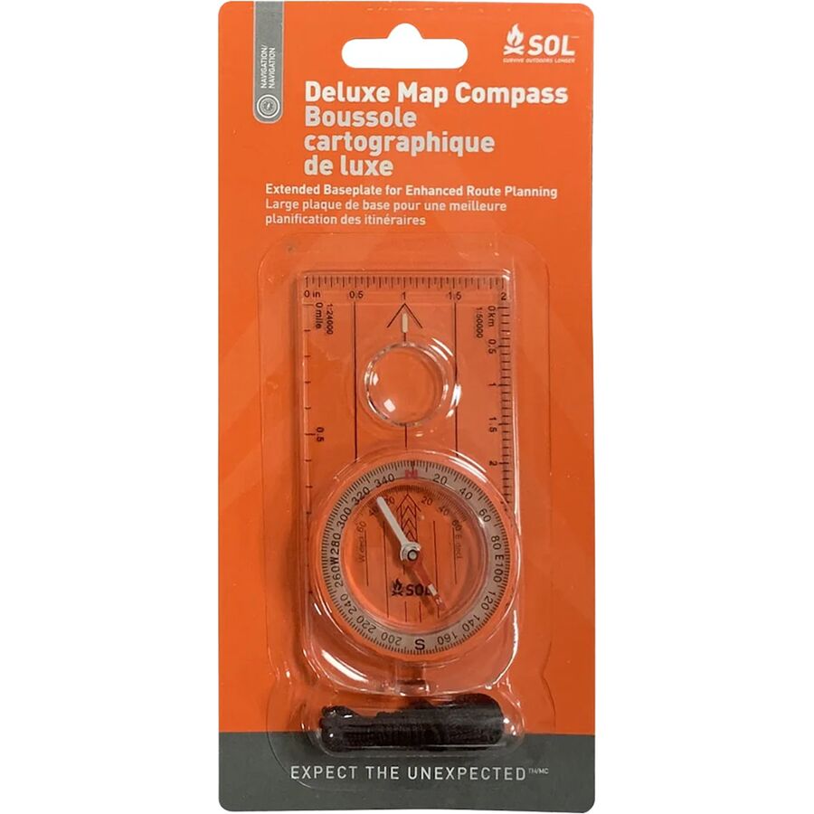 S.O.L Survive Outdoors Longer Deluxe Map Compass One Color