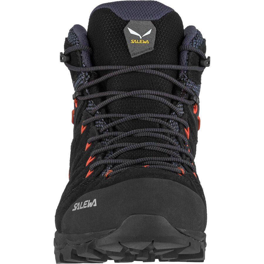 Salewa Alp Mate Mid WP Hiking Boot - Men's Black Out/Fluo Orange