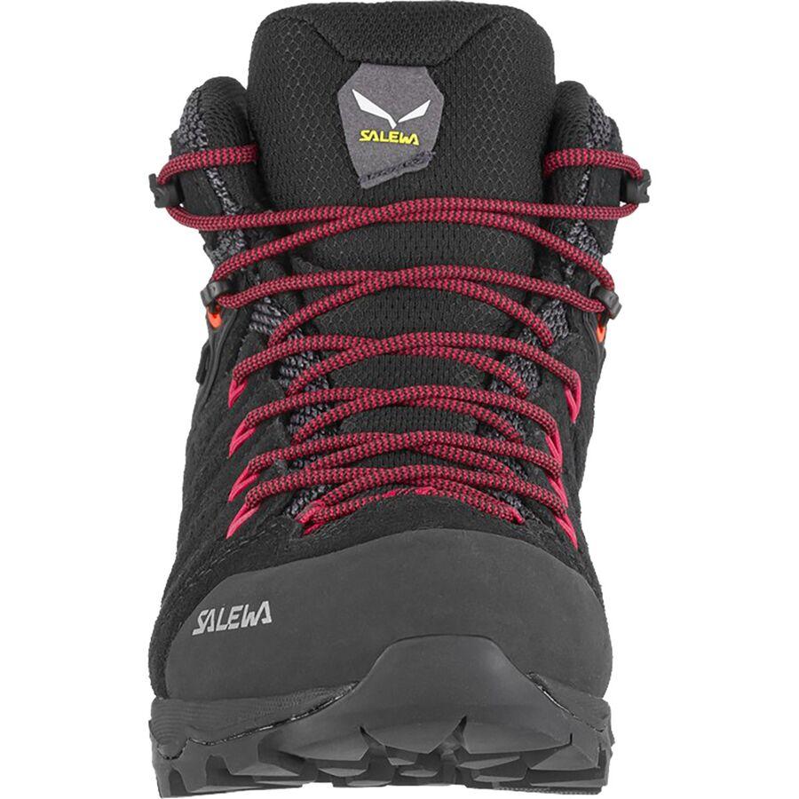 Salewa Alp Mate Mid WP Hiking Boot - Women's Black Out/Virtual Pink