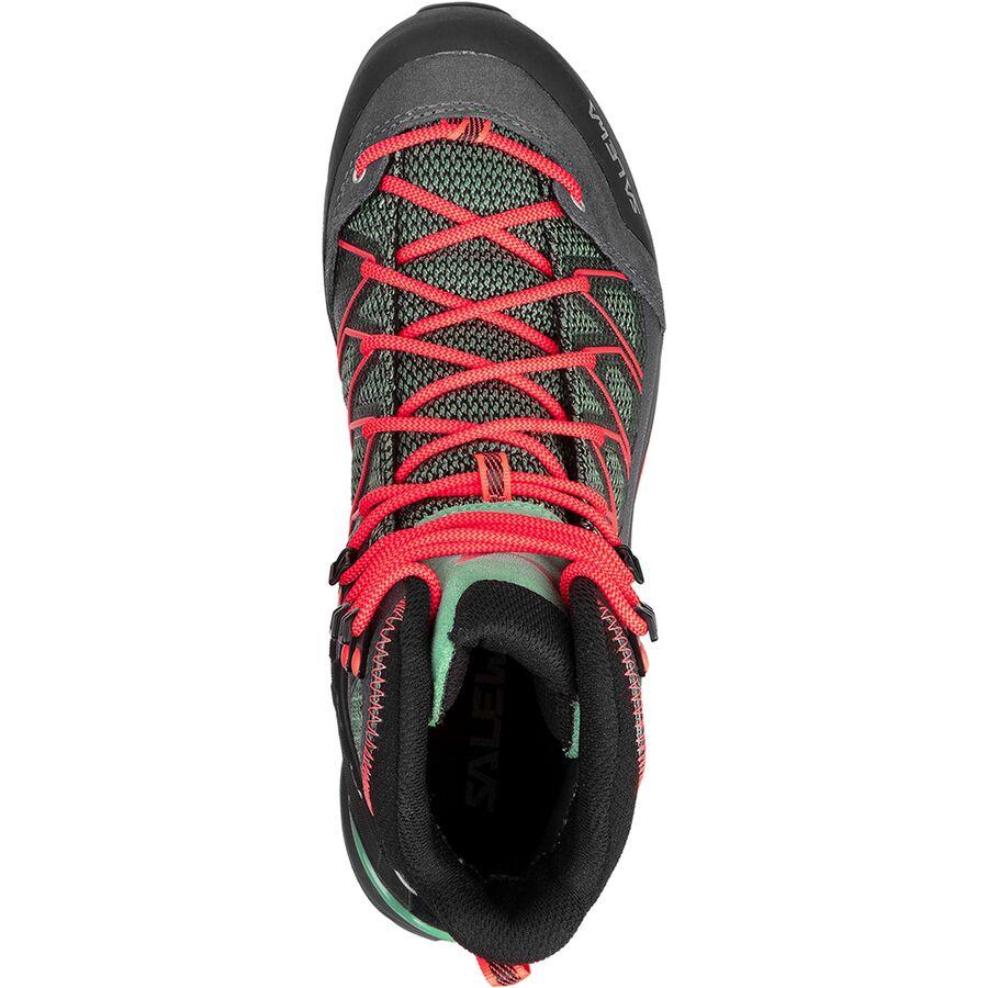 Salewa Mountain Trainer Lite Mid GTX Hiking Boot - Women's Feld Green/Fluo Coral