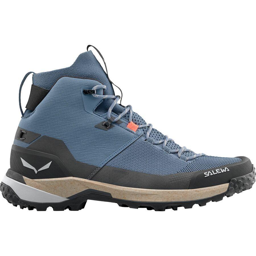 Salewa Puez Knit Mid PTX Hiking Boot - Men's Java Blue/Black
