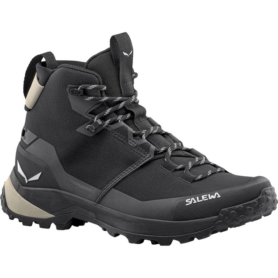 Salewa Puez Mid PTX Hiking Boot - Women's Black/Black