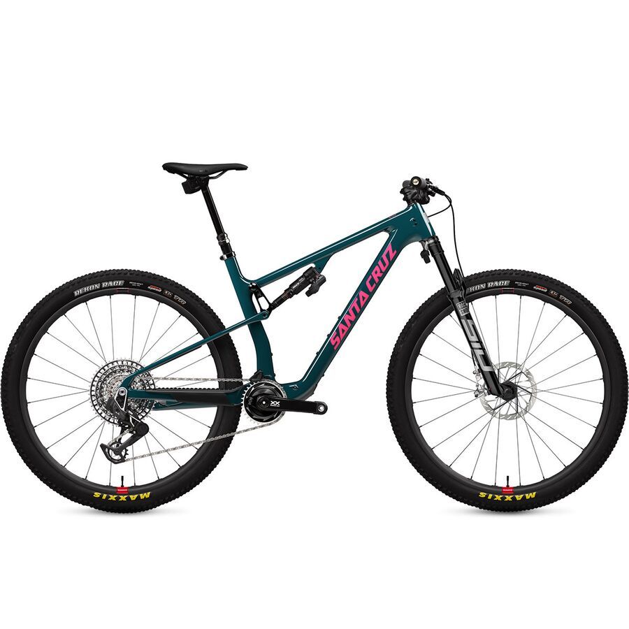 Santa Cruz Bicycles Blur CC XX FA AXS Transmission Carbon Wheel Mountain Bike Gloss Dark Teal