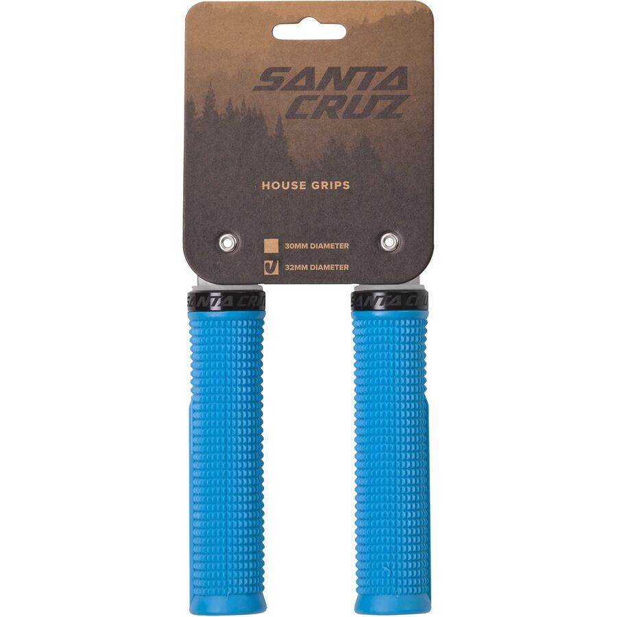 Santa Cruz Bicycles House Grips Bright Blue