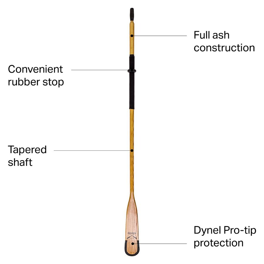 Sawyer Oars Smoker Utility Oar + Rope Wrap + Pro-Tip Wood