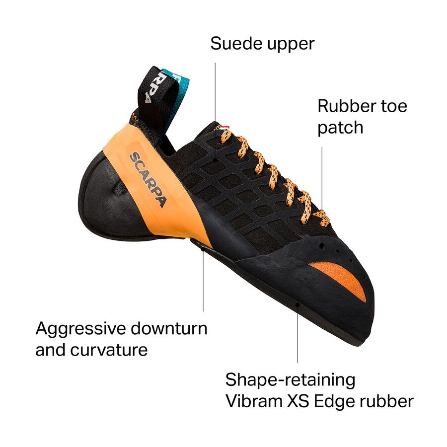 Scarpa Instinct Climbing Shoe - Men's Black/Orange