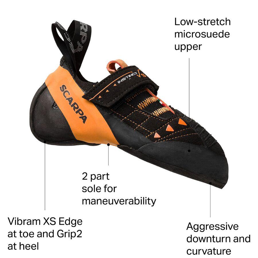 Scarpa Instinct VS Climbing Shoe - Men's Black/Orange
