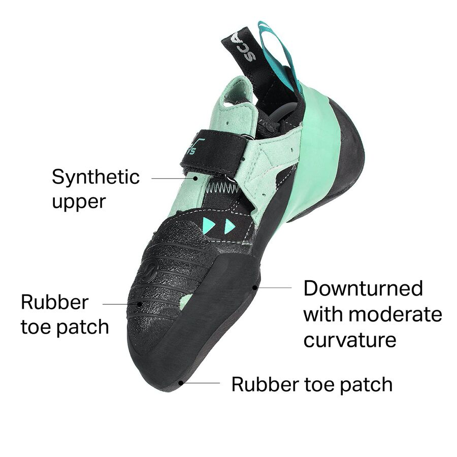 Scarpa Instinct VS Climbing Shoe - Women's Black/Aqua