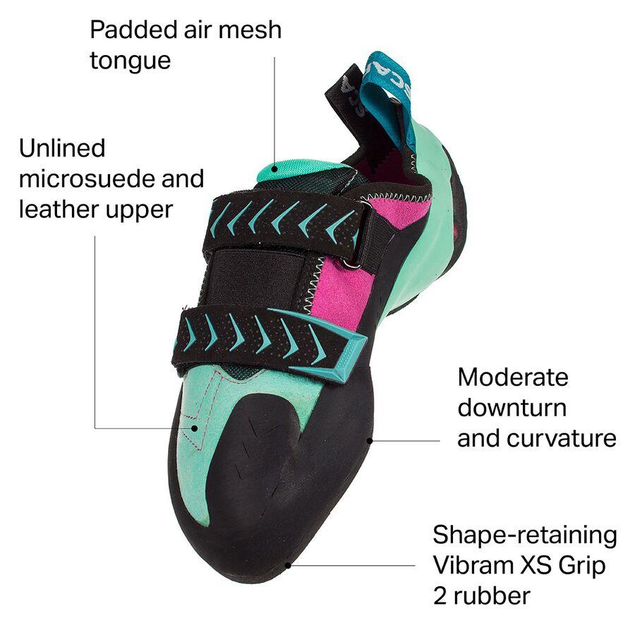 Scarpa Vapor V Climbing Shoe - Women's Dahlia/Aqua