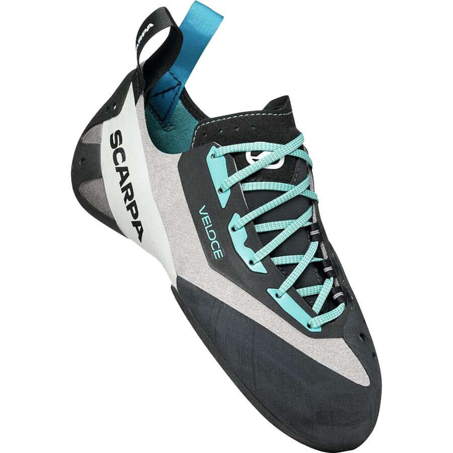 Scarpa Veloce L Climbing Shoe - Women's Light Grey/Maldive