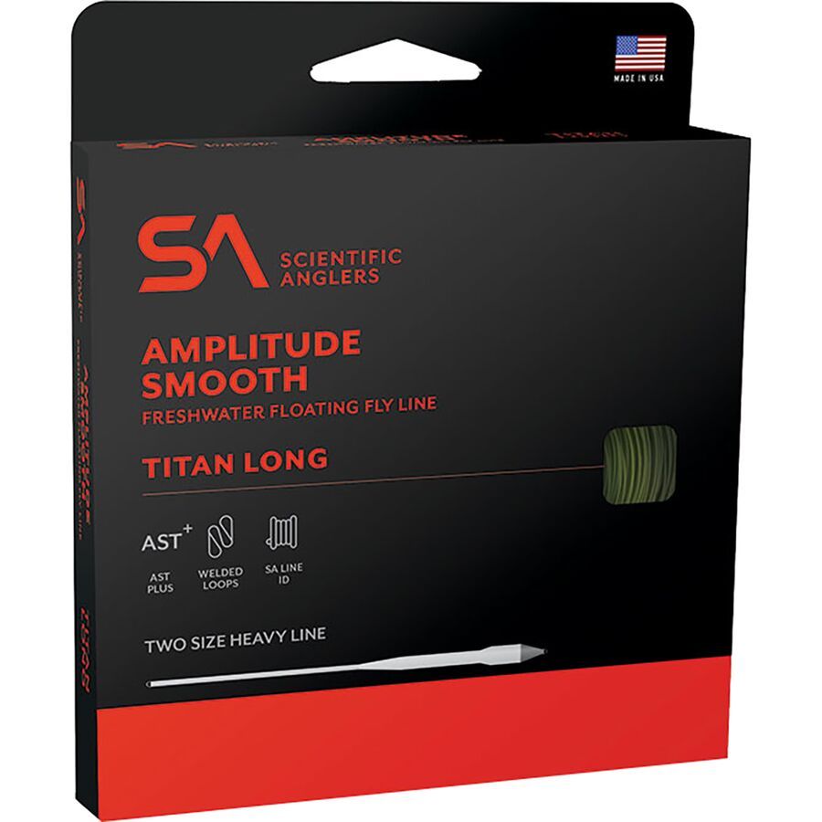 Scientific Anglers Amplitude Smooth Titan Long Taper Fly Line Sage/Moss/Dark Olive