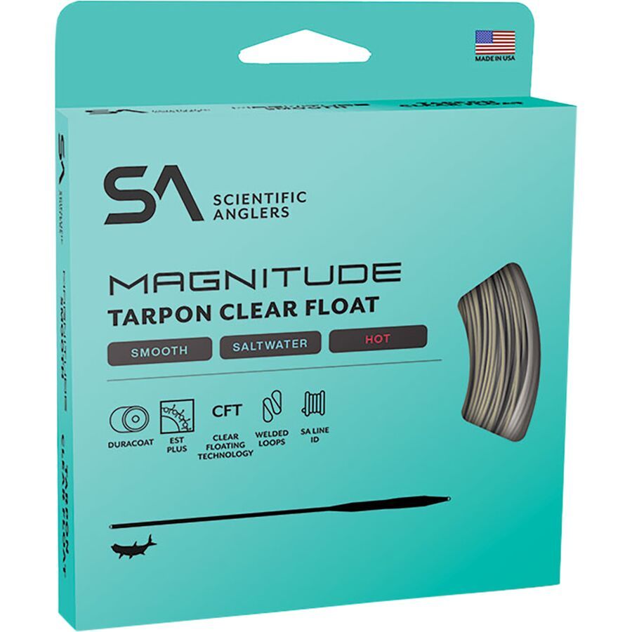 Scientific Anglers Magnitude Smooth Tarpon 12ft Clear Float Tip Line Sand/Clear