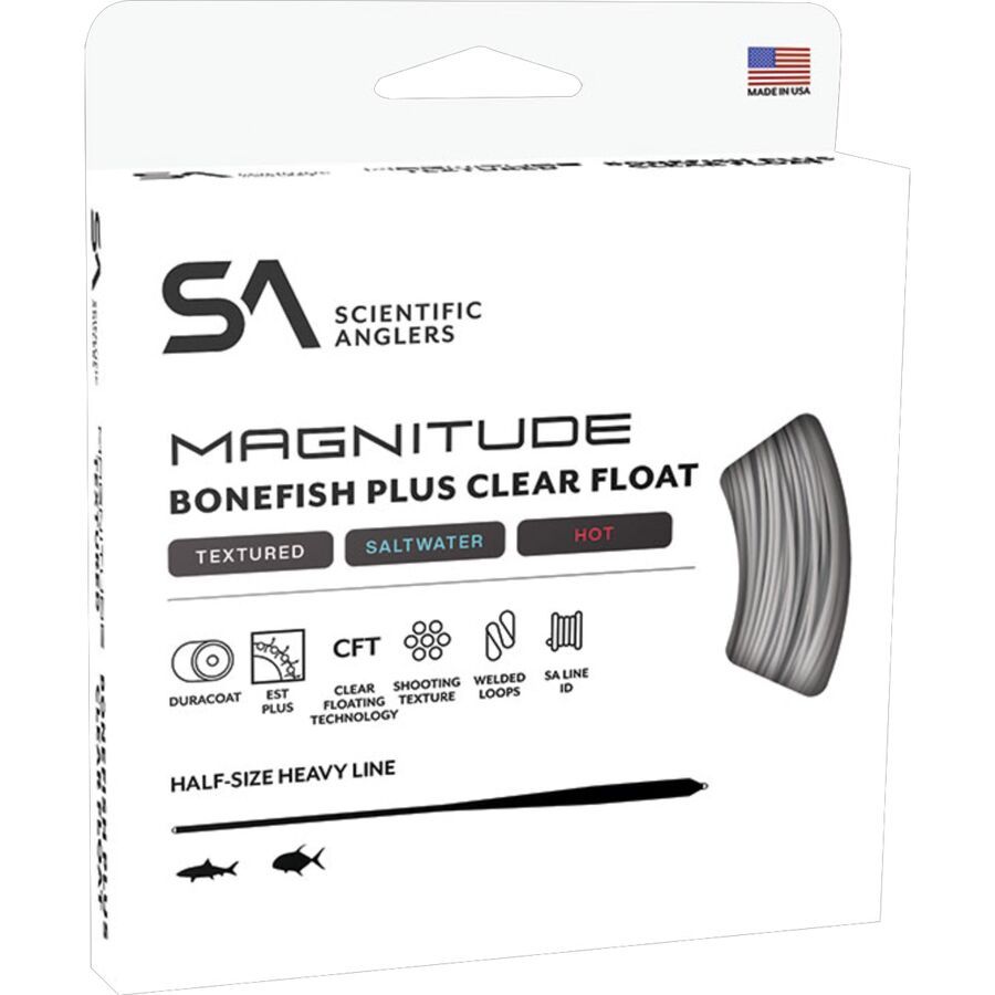 Scientific Anglers Magnitude Textured Bonefish Plus 10ft Clear Float Tip Line Ivory/Clear