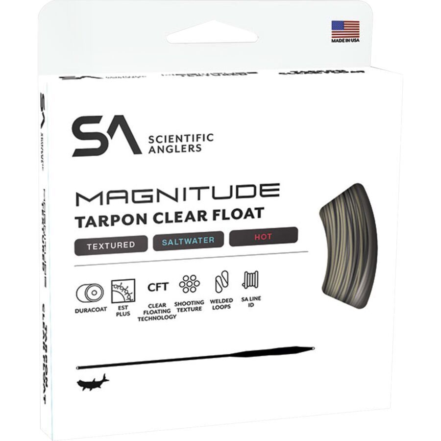 Scientific Anglers Magnitude Textured Tarpon 12ft Clear Float Tip Line Sand/Clear