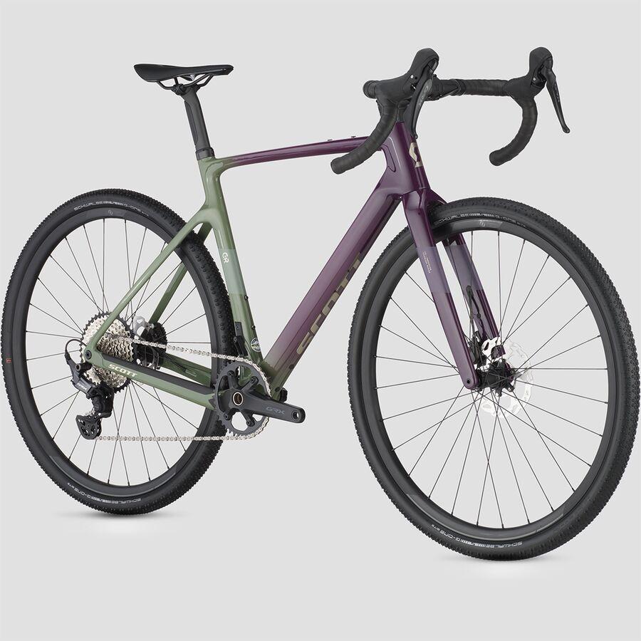 Scott Addict Gravel 40 Gravel Bike Olive Green/Blackberry Purple