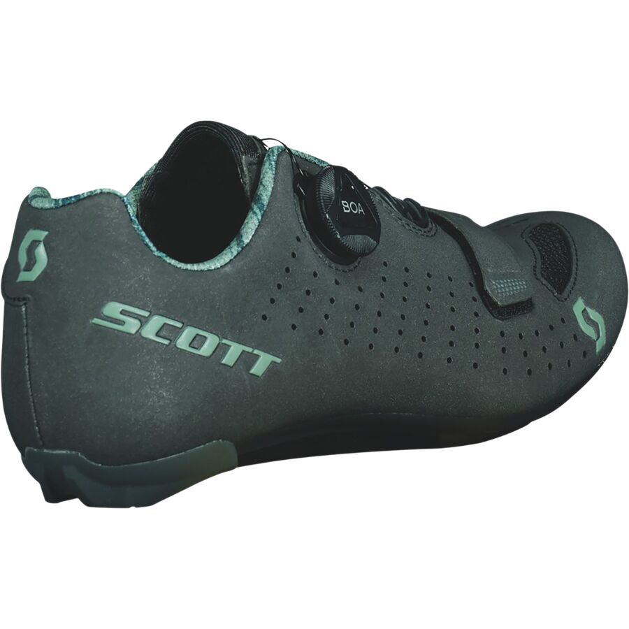 Scott Road Comp BOA Cycling Shoe - Women's Dark Grey/Light Green
