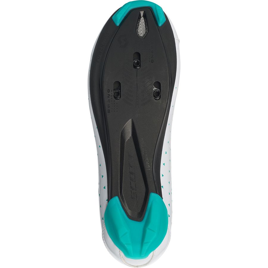 Scott Road Comp Boa Lady Cycling Shoe - Women's Gloss White/Turquoise Blue