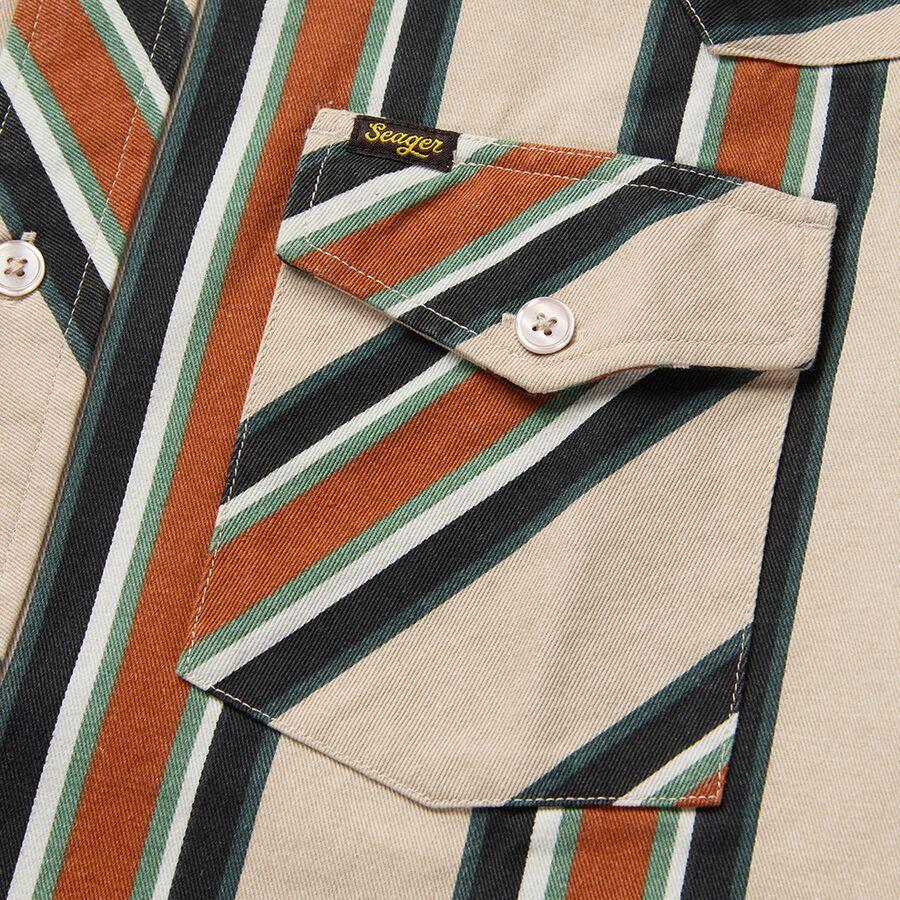 Seager Co. Amarillo Short-Sleeve Shirt - Men's Stone Stripe