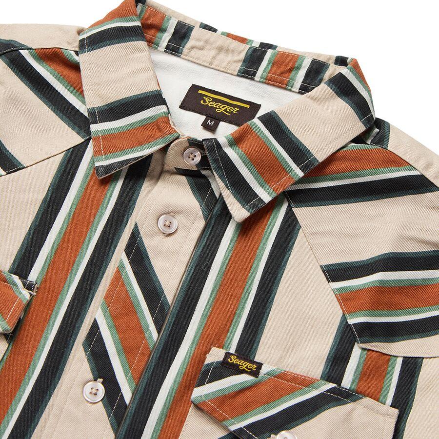 Seager Co. Amarillo Short-Sleeve Shirt - Men's Stone Stripe