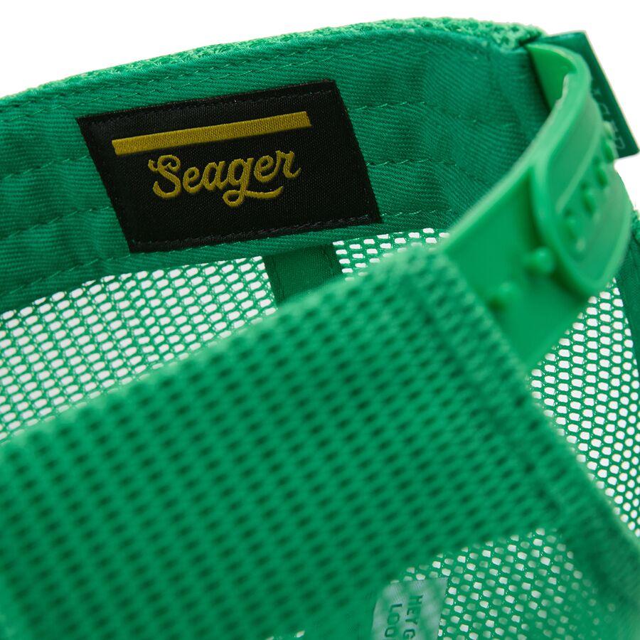 Seager Co. Good Luck All Mesh Snapback Hat Green