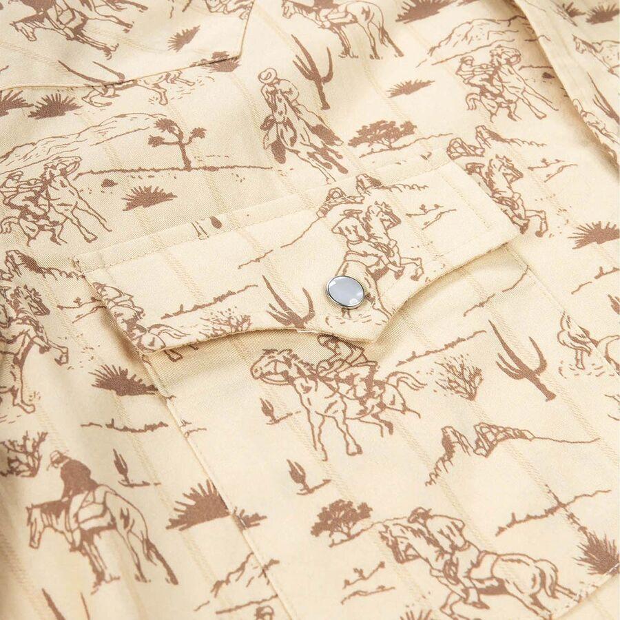 Sendero Provisions Co. Serape Pearl Snap Short-Sleeve Shirt - Men's Amarillo/Desert Rodeo Print