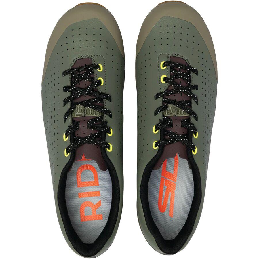 Sidi Asper Laces Gravel Shoe - Men's Military Yellow