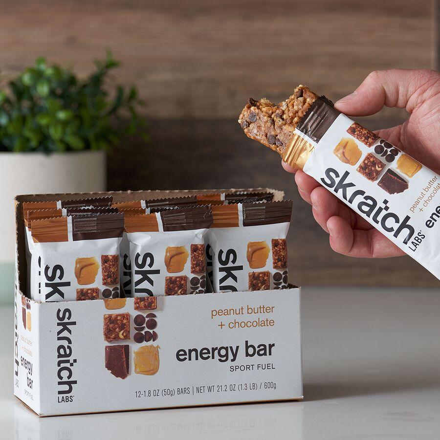 Skratch Labs Energy Bar Sport Fuel -12-Pack Peanut Butter + Chocolate