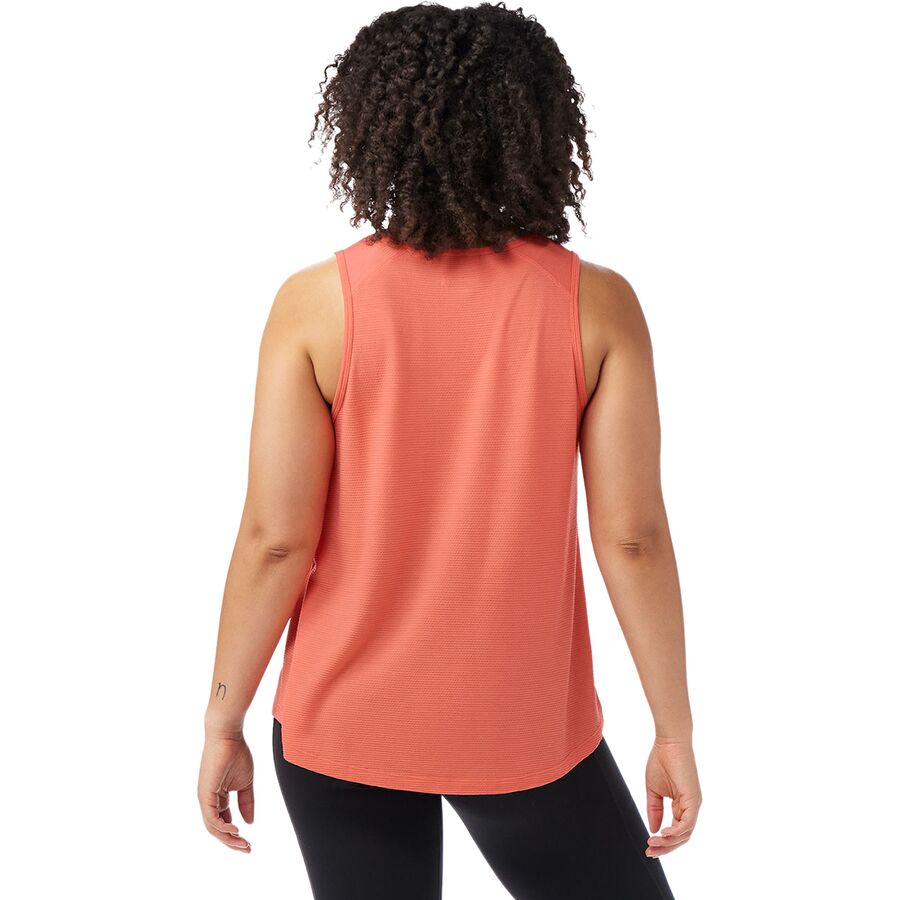 Smartwool Active Mesh High Neck Tank Top - Women's Coral Reef