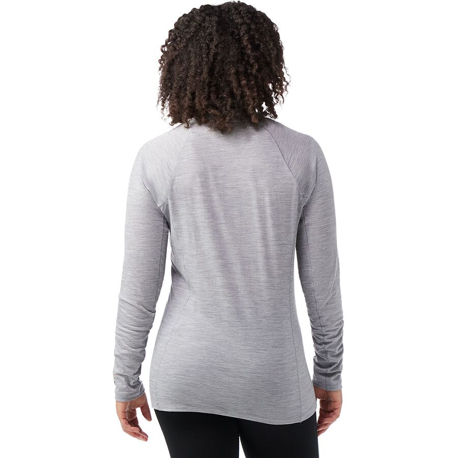 Smartwool Classic All-Season Merino 1/4-Zip Baselayer - Women's Light Gray Heather