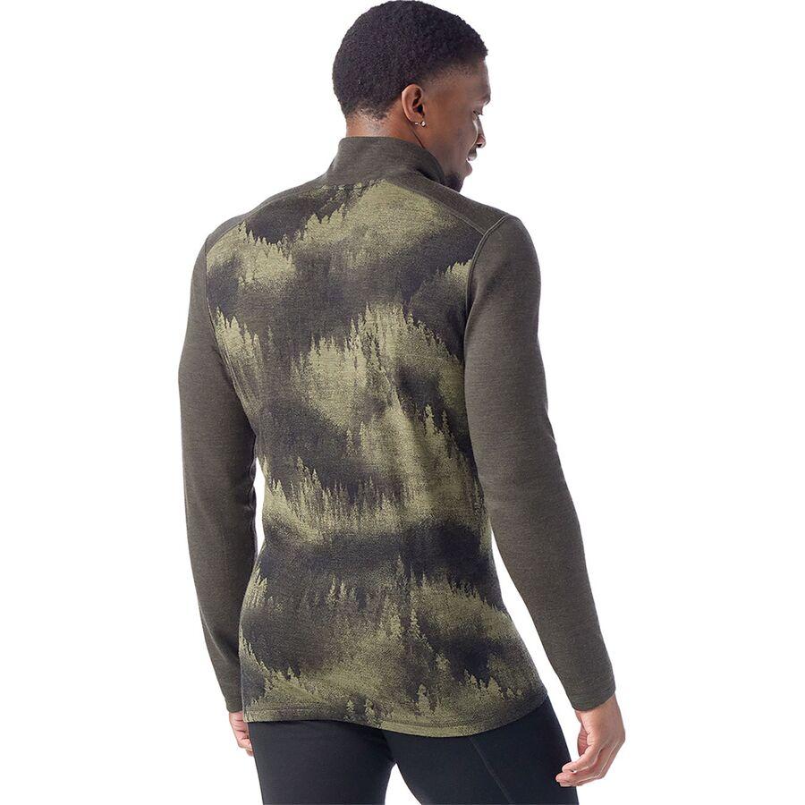Smartwool Classic Thermal Merino 1/4-Zip Base Layer - Men's North Woods Foggy Pines