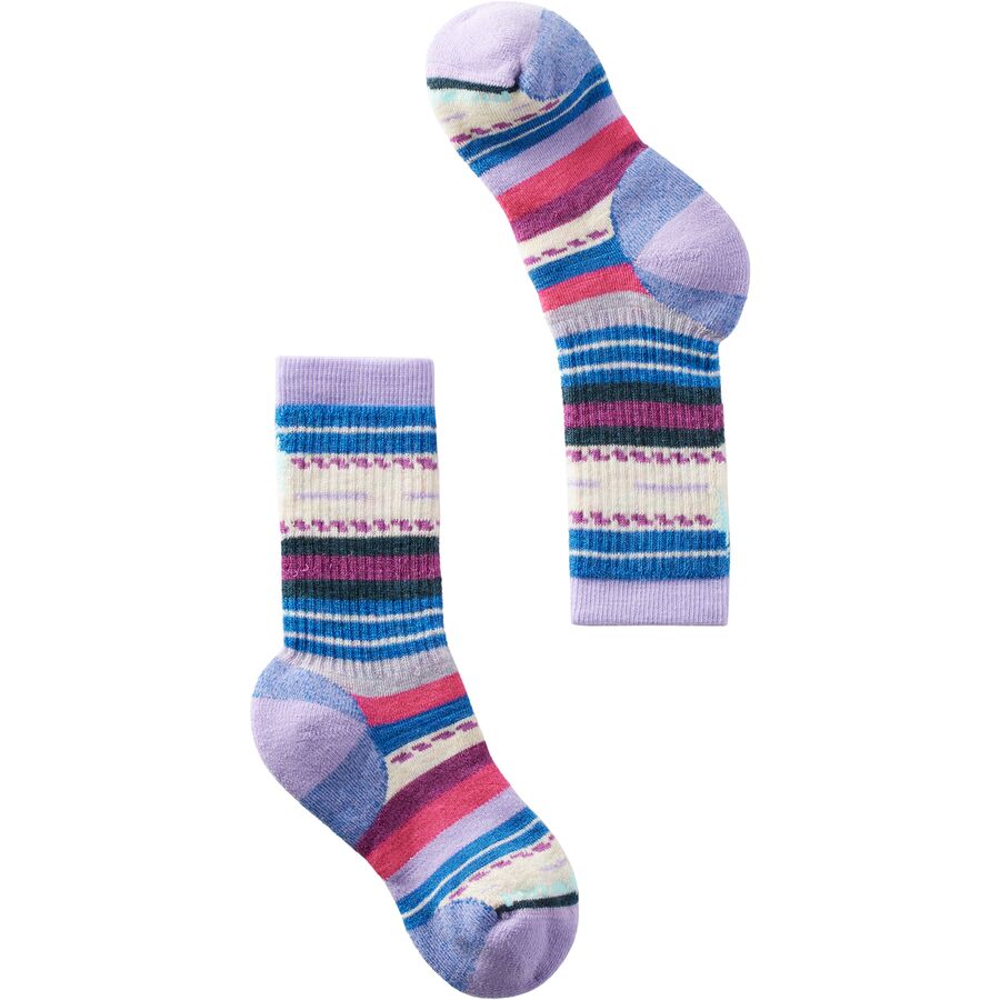Smartwool Hike Full Cushion Margarita Crew Sock - Kids' Ultra Violet